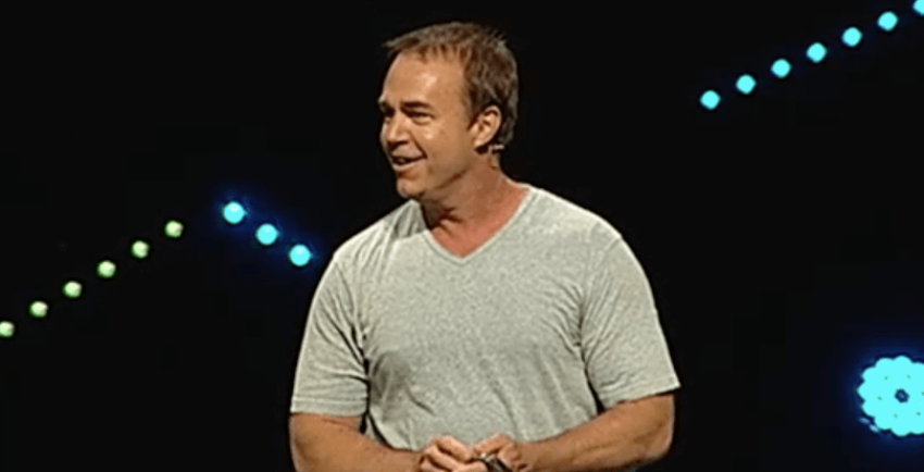 Doug Fields speaking at Mariners Church for the "Things I Wish Jesus Never Said" series.