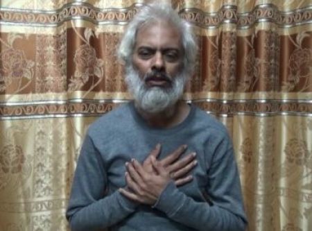Photo purporting to show a frail and weakened Father Tom Uzhunnalil that was posted to the abducted priest's Facebook page on July 19, 2016.