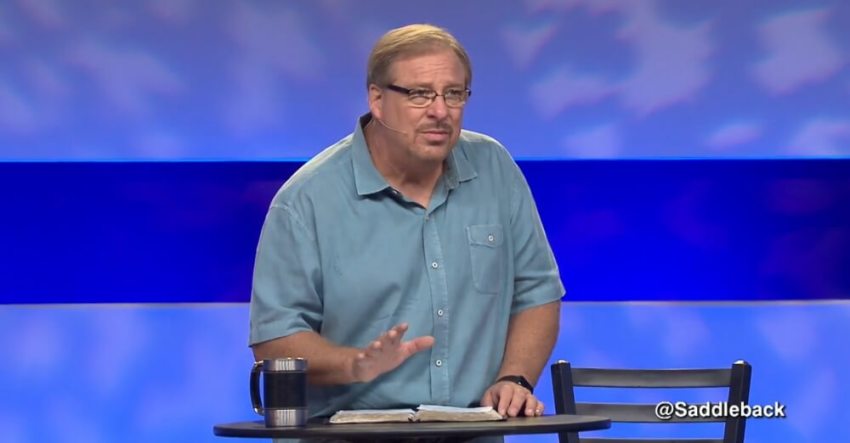 Pastor Rick Warren speaking on racism in his church.