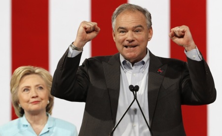 Tim Kaine, Hillary Clinton
