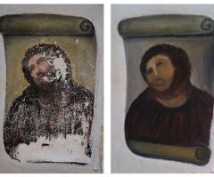 Disfigured 'Monkey Christ' Painting Attracting Thousands, Raising Charity for Spanish Town