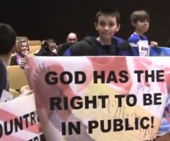 Prayer Banner Quietly Replaced With Secular Mural at RI High School 2 years After Teen Atheist Won Lawsuit