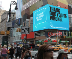 Creationist Group Challenges Atheists With 'Thank God You're Wrong' Billboards
