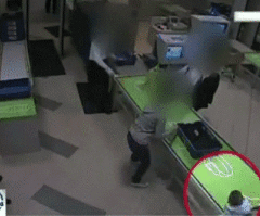 Airport Security Officer Saves Falling Baby With Unbelievable Diving Catch (VIDEO)