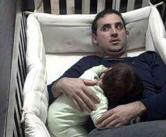 Father Climbs In Crib to Soothe Crying Baby, Realizes Too Late What He's Gotten Himself Into (VIDEO)