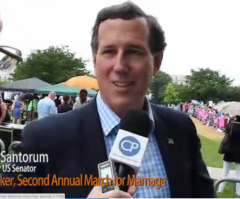 Rick Santorum: Traditional Marriage Advocates 'Need to Fight Back' (Video Interview)