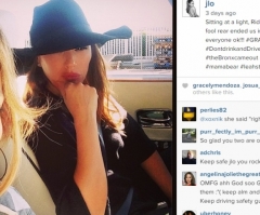 JLO Thanks God After Being Rear-Ended by a Drunk Driver