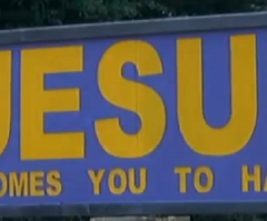 'Jesus Welcomes You to Hawkins' Sign Stays Up as City Delays Decision to Take It Down Amid Threats of Lawsuit From Nation's Largest Atheist Group