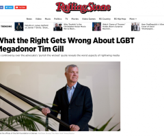 LGBT Mega-Donor's 'Punish The Wicked' Plan Not Directed at Christians, Rolling Stone Claims