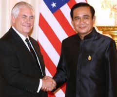 US Secretary of State Rex Tillerson Urges Thailand to Cut Funding to North Korea, Take in Refugees