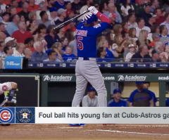 Cubs player turns to God in prayer after hitting foul ball that struck young girl