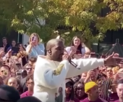 Kanye West leads thousands in Utah to pray against the devil during free outdoor service