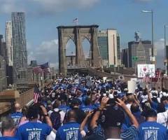 Clergy spearhead ‘Jerricho March’ across Brooklyn Bridge, NYPD join; worship goes viral