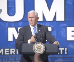 Pence tells supporters at Florida rally: ‘The dogma lives loudly in me’
