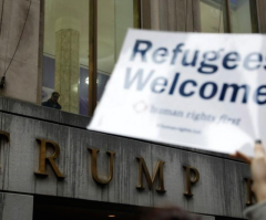 Trump lowers US refugee cap to new record low as 80 million are displaced worldwide