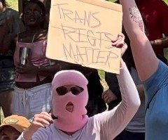 Trans protesters spit on, harass women, children at signing of Texas law protecting women's sports