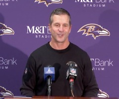 Baltimore Ravens coach John Harbaugh proclaims the 'Good News that changes the world'