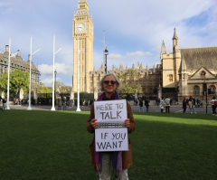 British pensioner on trial for offering to talk to women in crisis pregnancies