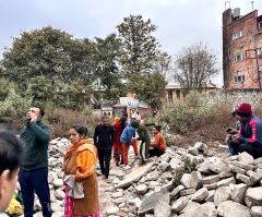 Massive earthquake strikes sacred Buddhist city, kills over 120