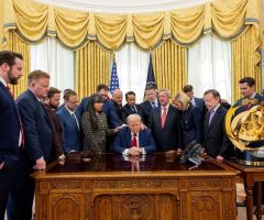 Evangelical leaders pray over Trump in Oval Office: 'Faith is more important than ever before'
