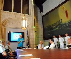 Son of merchant mariner who painted USMMA Jesus painting 'honored' by Duffy's support