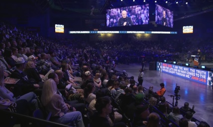 Thousands attend Harvest Crusade at university where Charlie Kirk was killed