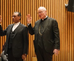 AR Bernard, former Archbishop of New York Timothy Dolan sworn in as NYPD co-chief chaplains