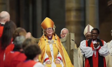 Sarah Mullally installed as first female archbishop of Canterbury