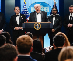 Trump strikes defiant tone after WHCA dinner shooting, calls Americans to resolve differences peacefully