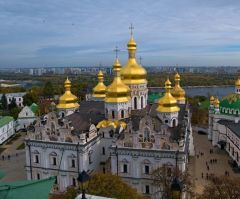 Historic Dormition Cathedral catches fire in Russian strikes on Ukrainian capital