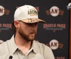 San Francisco Giants player puts Bible verse on cap at ballpark's pride night