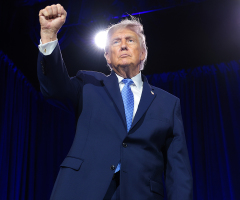 Trump warns 'Godless communists' will 'close your churches' if they gain power