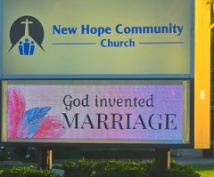 Chicago-area church stands ground on sign after LGBT activists protest