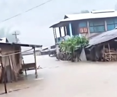 Churches washed away as flash floods cripple border town in India