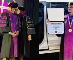 Texas agency orders 'Christian' U that awarded Chris Brown honorary PhD to stop offering degrees