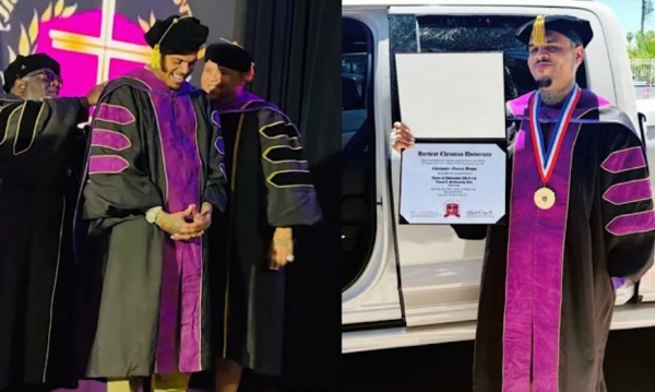 Texas agency orders 'Christian' U that awarded Chris Brown honorary PhD to stop offering degrees