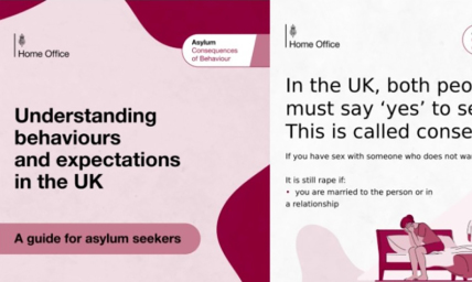 UK gov't tells asylum seekers it's not OK to rape women, have sex with children