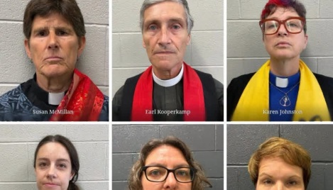 7 faith leaders arrested for trespassing at ICE office in Vermont