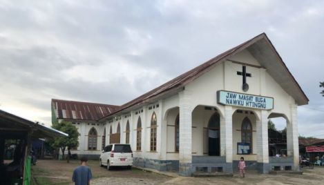 Myanmar military holds military ceremony inside Baptist church
