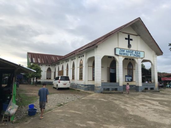 Myanmar military holds military ceremony inside Baptist church