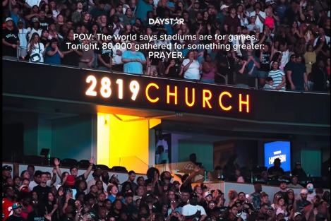 80K believers gather for prayer, worship at AT&T Stadium with 2819 Church