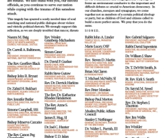 Over 50 Religious Leaders Call for 'Soul Searching' in Letter to Congress