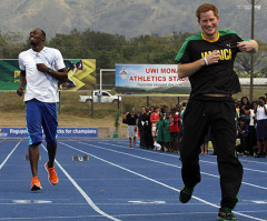 Prince Harry Beats Usain Bolt in Jamaica