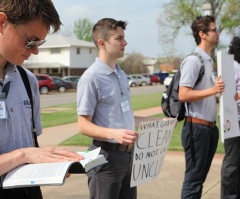 LGBT Activist Group Demonstrates at Oklahoma Baptist University