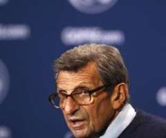 Joe Paterno's Halo Removed From University Mural After Probe Finds Coach 'Concealed' Abuse