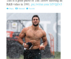 Tim Tebow's Christianity Mocked After Shirtless Run; QB Laughs Off Attention