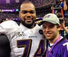 Sandra Bullock, Tuohy Family of 'Blind Side' Support Michael Oher at Super Bowl XLVII