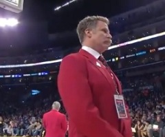 Ferrell Ejects Shaq: Comedian Escorts Basketball Star Out of Staples Center