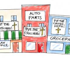 Put the Cross Here!