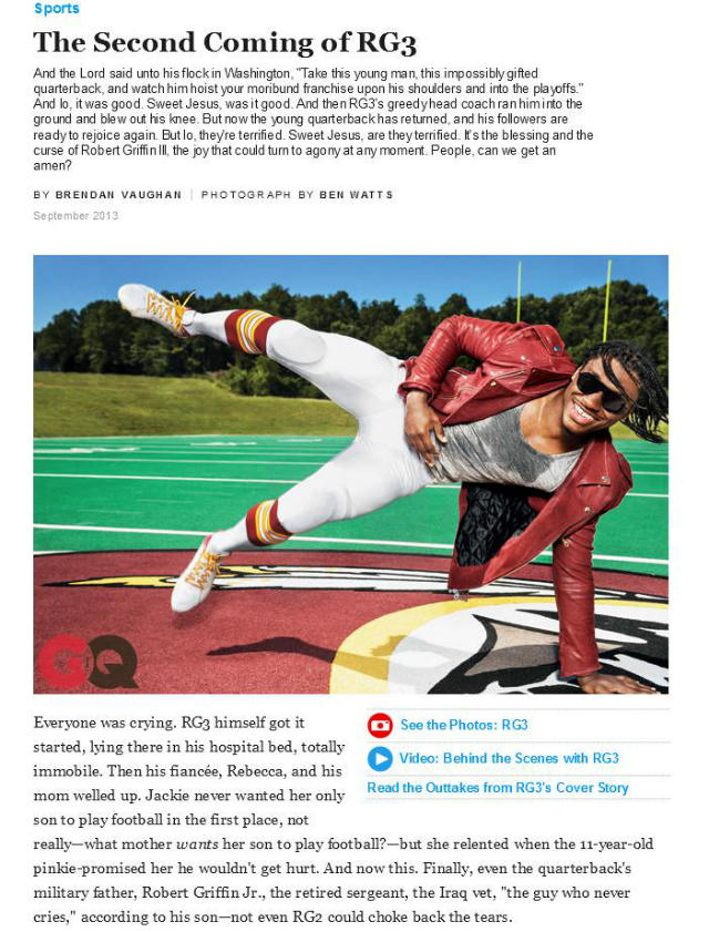 BaylorProud » New books, film & GQ cover story all feature RG3